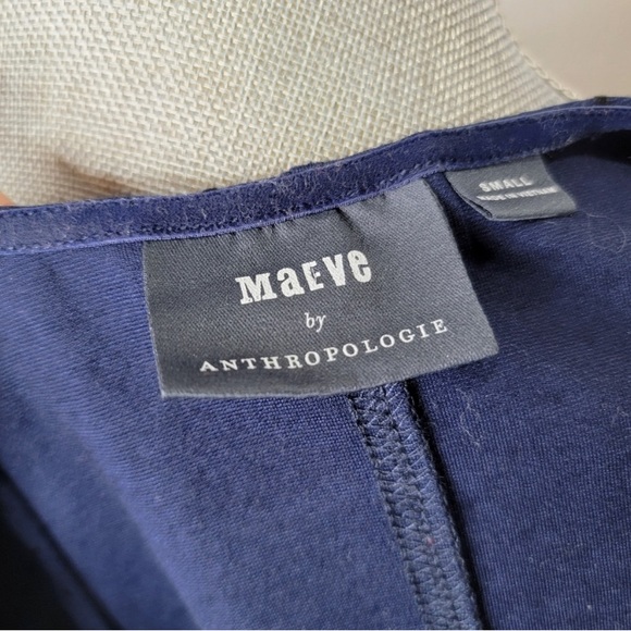 Anthropologie Maeve Velvet Polka Dot Top - Picture 3 of 5